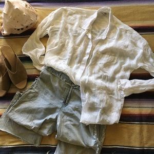 Amuse Society White Button Down